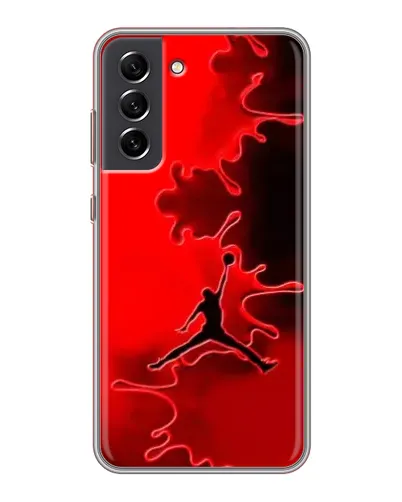 Чехол для Samsung Galaxy S21 FE с картинкой «Jordan Red Smoke»