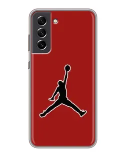 Чехол для Samsung Galaxy S21 FE с картинкой «Jordan Red Back»