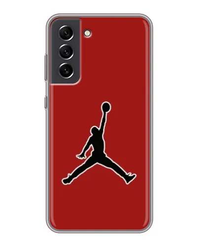 Чехол для Samsung Galaxy S21 FE с картинкой «Jordan Red Back»