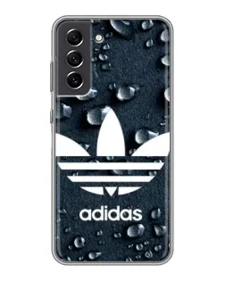 Чехол для Samsung Galaxy S21 FE с картинкой «Adidas Trefoil Blue»