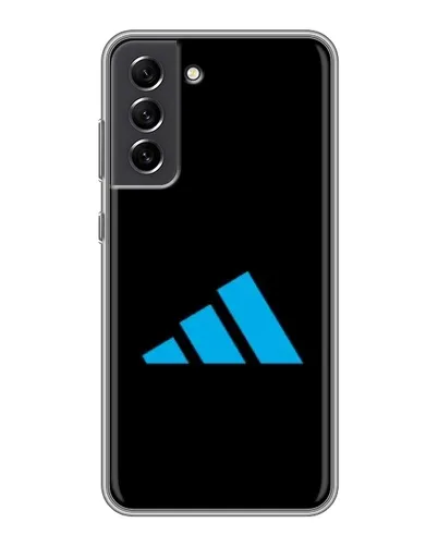Чехол для Samsung Galaxy S21 FE с картинкой «Adidas Cyan Logo»