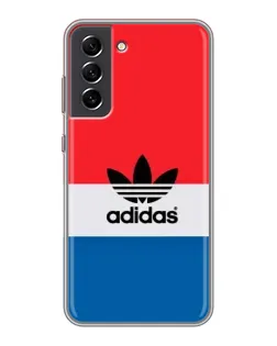 Чехол для Samsung Galaxy S21 FE с картинкой «Ретро блоки Adidas»