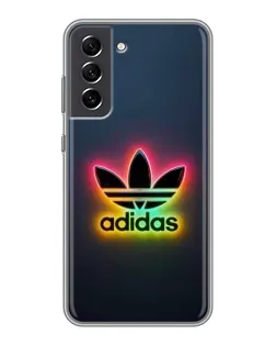 Чехол для Samsung Galaxy S21 FE с картинкой «Неоновый Adidas»