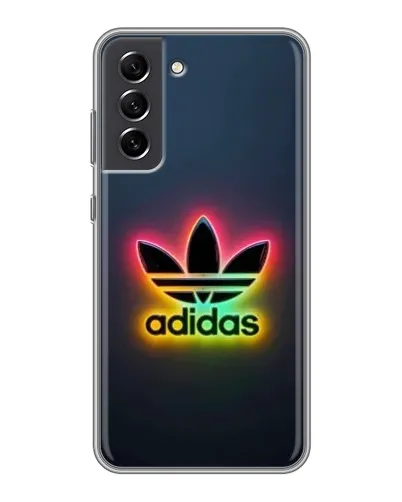 Чехол для Samsung Galaxy S21 FE с картинкой «Неоновый Adidas»