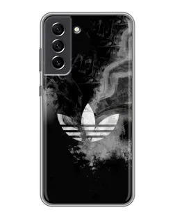 Чехол для Samsung Galaxy S21 FE с картинкой «Абстрактный дым Adidas»