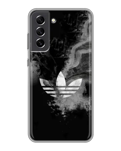 Чехол для Samsung Galaxy S21 FE с картинкой «Абстрактный дым Adidas»