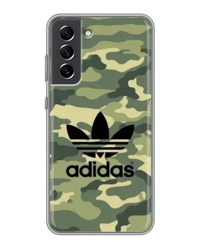 Чехол для Samsung Galaxy S21 FE с картинкой «Милитари стиль Adidas»
