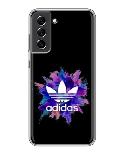 Чехол для Samsung Galaxy S21 FE с картинкой «Взрыв красок Adidas»