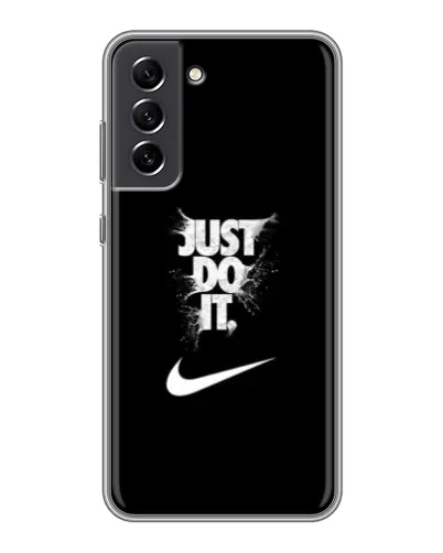 Чехол для Samsung Galaxy S21 FE с картинкой «Текстовый принт Nike» Чехол для Samsung Galaxy S21 FE с картинкой «Текстовый принт Nike»