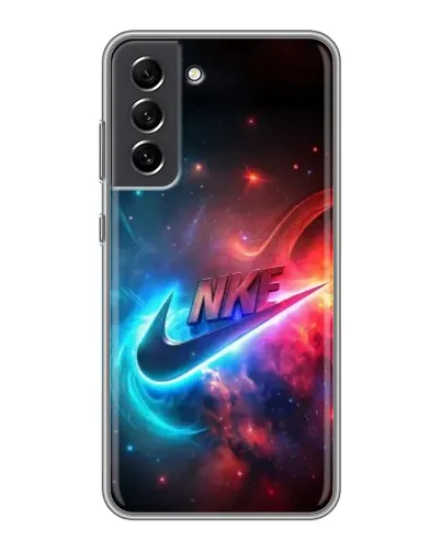 Чехол для Samsung Galaxy S21 FE с картинкой «Огненный логотип Nike» Чехол для Samsung Galaxy S21 FE с картинкой «Огненный логотип Nike»