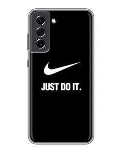 Чехол для Samsung Galaxy S21 FE с картинкой «Классический принт Nike»