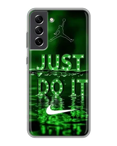 Чехол для Samsung Galaxy S21 FE с картинкой «Зеленый неоновый Nike» Чехол для Samsung Galaxy S21 FE с картинкой «Зеленый неоновый Nike»