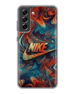Чехол для Samsung Galaxy S21 FE с картинкой «Nike в абстракции»