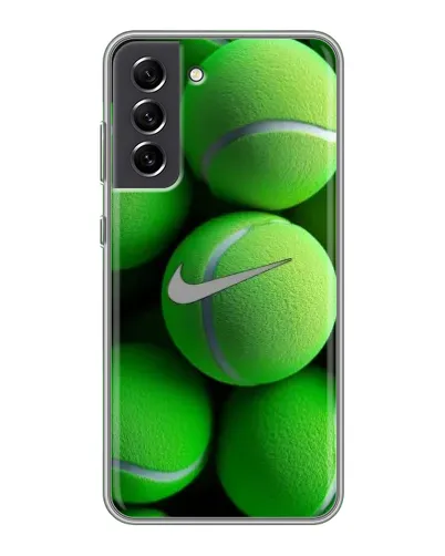 Чехол для Samsung Galaxy S21 FE с картинкой «Теннисные мячи Найк» Чехол для Samsung Galaxy S21 FE с картинкой «Теннисные мячи Найк»