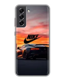 Чехол для Samsung Galaxy S21 FE с картинкой «Nike и суперкар»