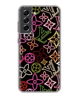 Чехол для Samsung Galaxy S21 FE с картинкой «Неоновый микс Nike»