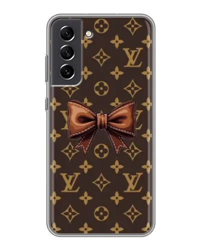 Чехол для Samsung Galaxy S21 FE с картинкой «LV с бантом» Чехол для Samsung Galaxy S21 FE с картинкой «LV с бантом»