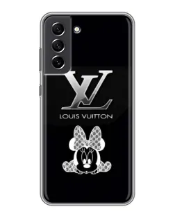 Чехол для Samsung Galaxy S21 FE с картинкой «LV и Минни Маус»