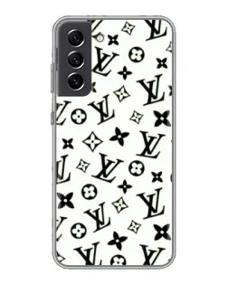 Чехол для Samsung Galaxy S21 FE с картинкой «Монохромный хаос LV»