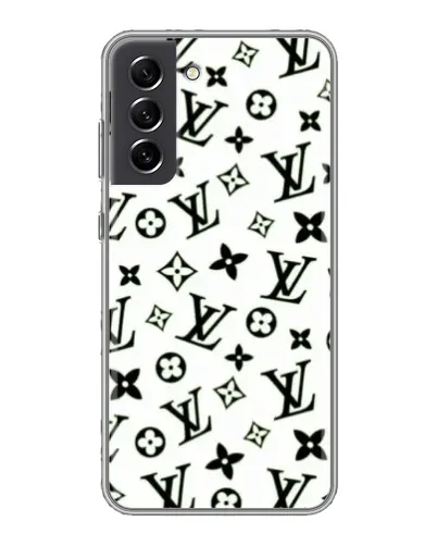 Чехол для Samsung Galaxy S21 FE с картинкой «Монохромный хаос LV» Чехол для Samsung Galaxy S21 FE с картинкой «Монохромный хаос LV»
