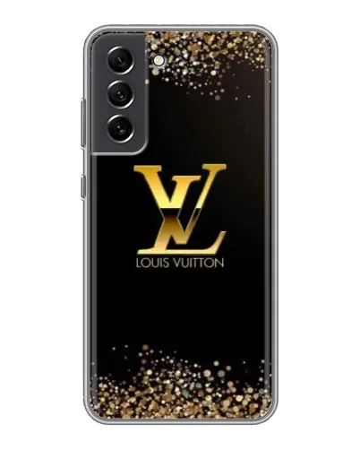 Чехол для Samsung Galaxy S21 FE с картинкой «LV — золотые искры» Чехол для Samsung Galaxy S21 FE с картинкой «LV — золотые искры»