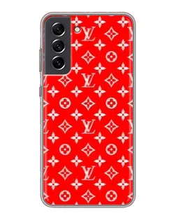Чехол для Samsung Galaxy S21 FE с картинкой «Яркий паттерн LV»