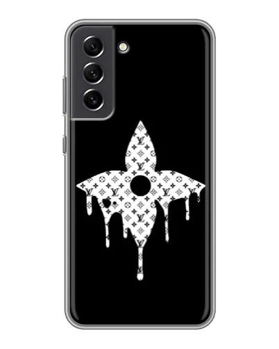 Чехол для Samsung Galaxy S21 FE с картинкой «Цветочная монограмма» Чехол для Samsung Galaxy S21 FE с картинкой «Цветочная монограмма»