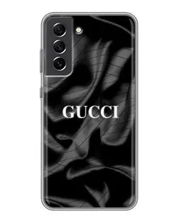 Чехол для Samsung Galaxy S21 FE с картинкой «Gucci — шелковые волны»