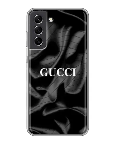Чехол для Samsung Galaxy S21 FE с картинкой «Gucci — шелковые волны»