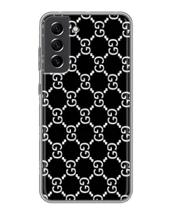 Чехол для Samsung Galaxy S21 FE с картинкой «Gucci — сетчатый паттерн»