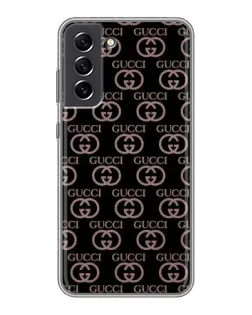 Чехол для Samsung Galaxy S21 FE с картинкой «Классическая монограмма Gucci»