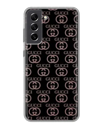 Чехол для Samsung Galaxy S21 FE с картинкой «Классическая монограмма Gucci»