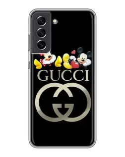 Чехол для Samsung Galaxy S21 FE с картинкой «Gucci — герои Disney»