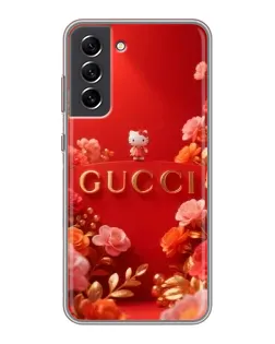 Чехол для Samsung Galaxy S21 FE с картинкой «Gucci — золотой сад»