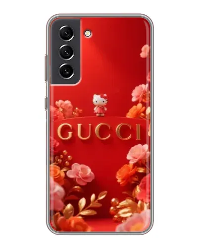 Чехол для Samsung Galaxy S21 FE с картинкой «Gucci — золотой сад»