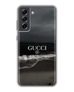 Чехол для Samsung Galaxy S21 FE с картинкой «Gucci — морской прибой»