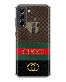 Чехол для Samsung Galaxy S21 FE с картинкой «Gucci — брендированный десерт»