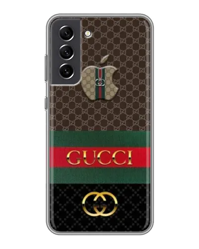 Чехол для Samsung Galaxy S21 FE с картинкой «Gucci — брендированный десерт»