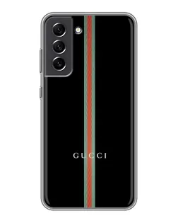 Чехол для Samsung Galaxy S21 FE с картинкой «Gucci — строгая линия»