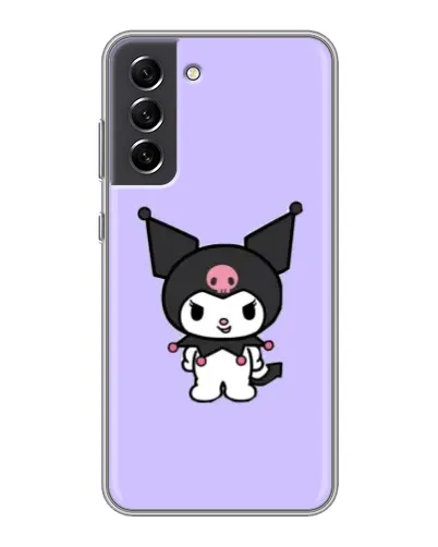 Чехол для Samsung Galaxy S21 FE с картинкой «Kuromi — нежный фиолетовый»