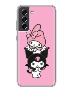Чехол для Samsung Galaxy S21 FE с картинкой «My Melody и Kuromi» Чехол для Samsung Galaxy S21 FE с картинкой «My Melody и Kuromi»