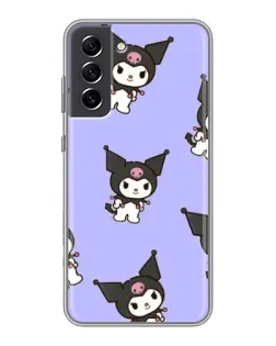 Чехол для Samsung Galaxy S21 FE с картинкой «Паттерн с Kuromi» Чехол для Samsung Galaxy S21 FE с картинкой «Паттерн с Kuromi»