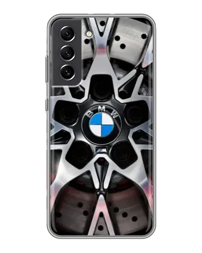 Чехол для Samsung Galaxy S21 FE с картинкой «BMW — деталь диска»