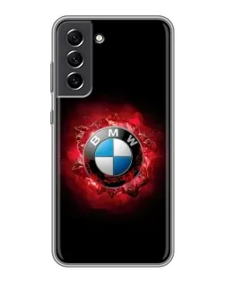 Чехол для Samsung Galaxy S21 FE с картинкой «Логотип BMW — вспышка»
