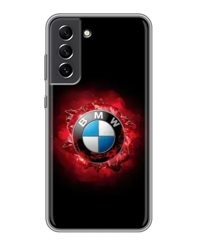 Чехол для Samsung Galaxy S21 FE с картинкой «Логотип BMW — вспышка»