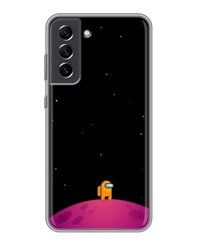 Чехол для Samsung Galaxy S21 FE с картинкой «Одинокий герой на планете»