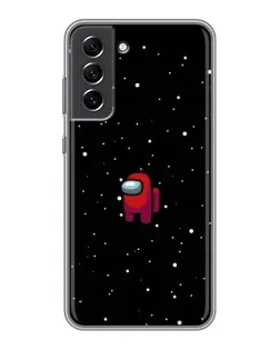 Чехол для Samsung Galaxy S21 FE с картинкой «Красный Among Us»