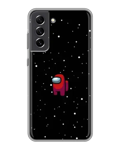 Чехол для Samsung Galaxy S21 FE с картинкой «Красный Among Us»