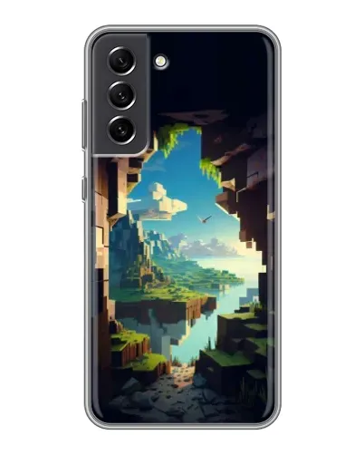 Чехол для Samsung Galaxy S21 FE с картинкой «Вид из пещеры»