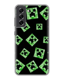 Чехол для Samsung Galaxy S21 FE с картинкой «Паттерн с криперами»